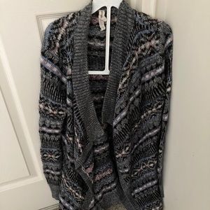 Oversized Pattern Cardigan